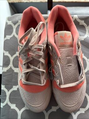 adidas Women's Light Pink & Coral Suede Sneakers